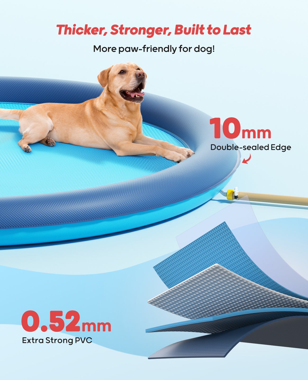 Splash Pad with Flying Disc for Dogs & Kids