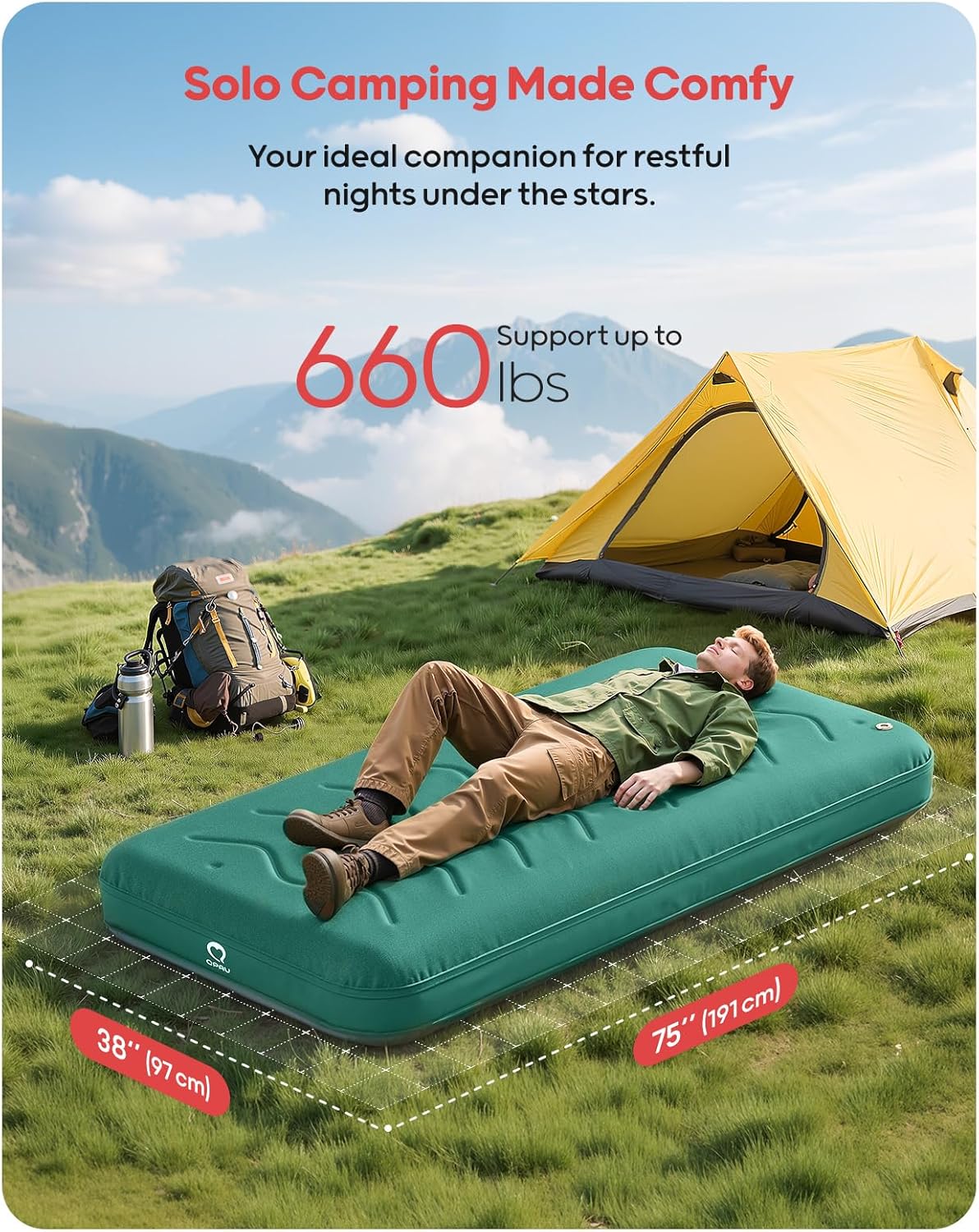 Single Air Mattress Camping Pad