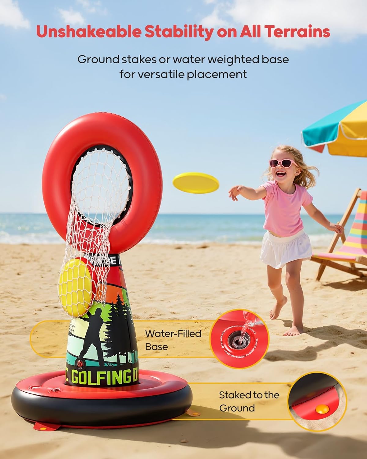 Kids Disc Golf Toss Game