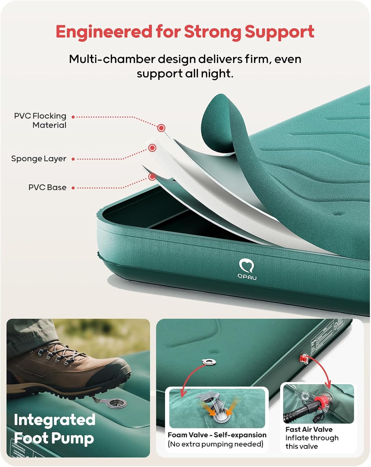 Double Size Air Mattress Camping Pad