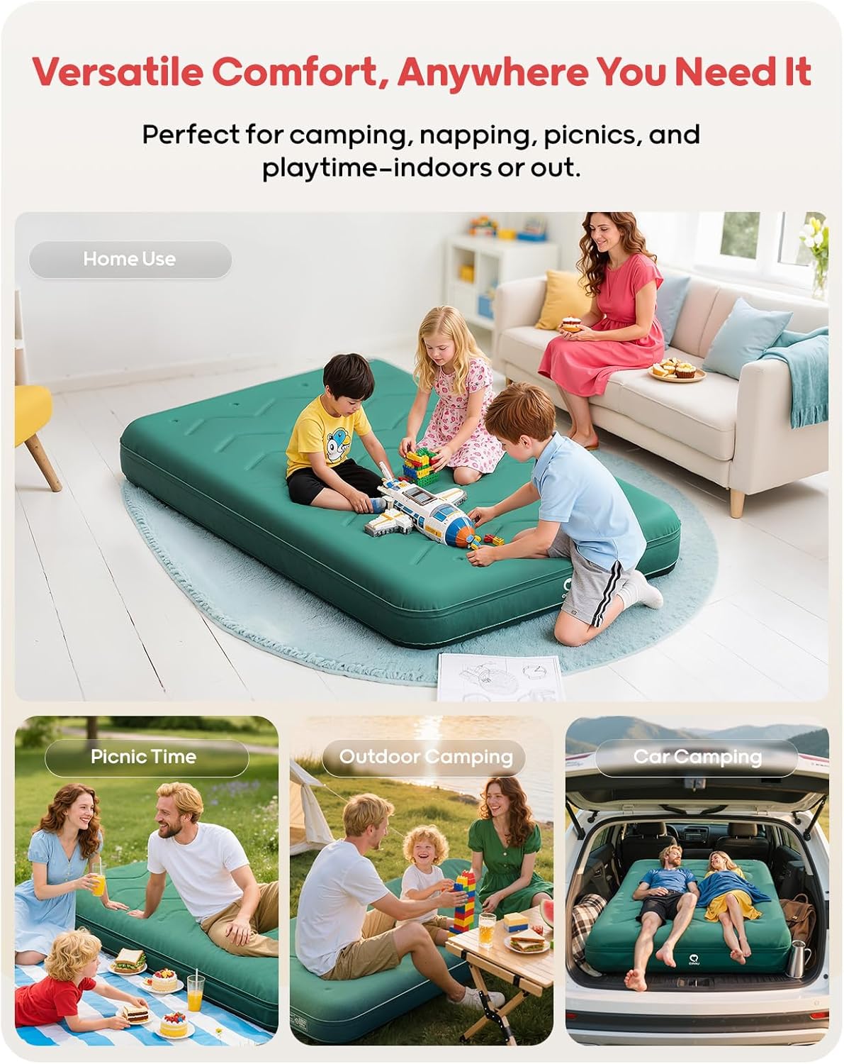 Double Size Air Mattress Camping Pad