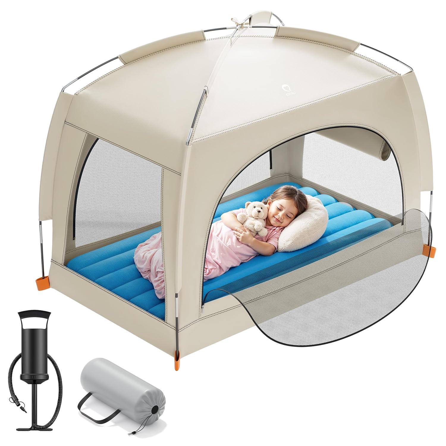 Inflatable Toddler Travel Bed with Tent