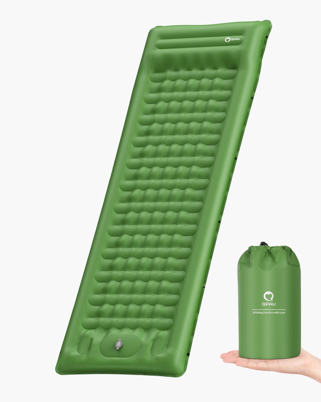 Camping Sleeping Pad - 76''x26'' with Built - in Foot Pump - QPAU