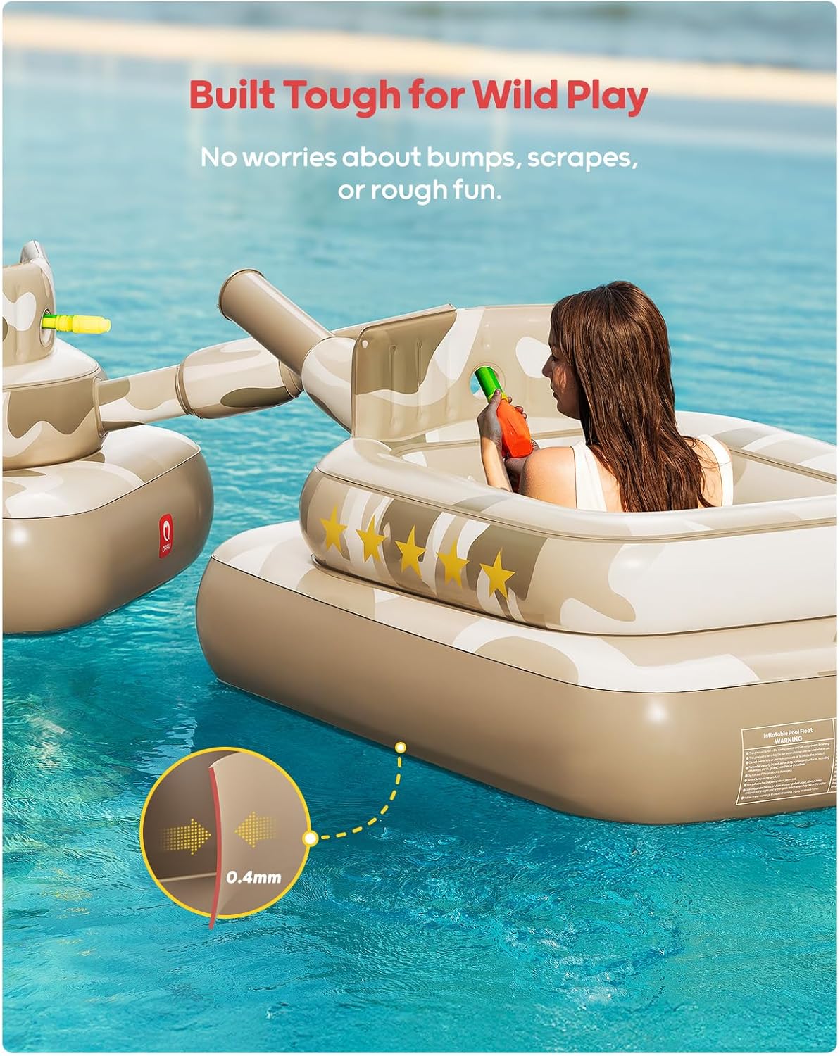 Inflatable Tank Pool Float - QPAU