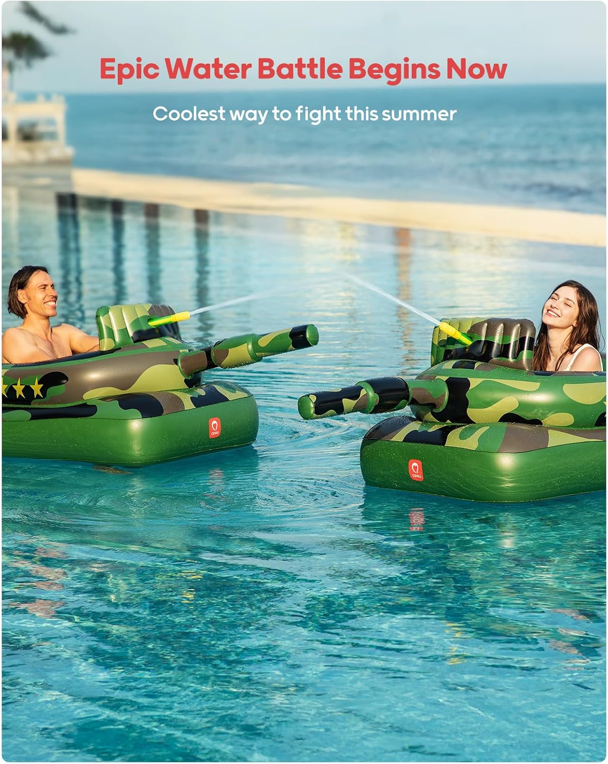 Inflatable Tank Pool Float - QPAU