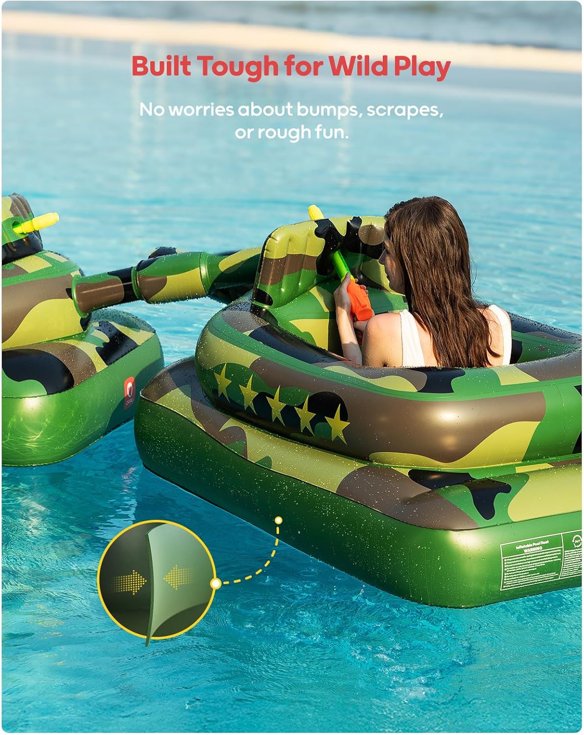 Inflatable Tank Pool Float - QPAU