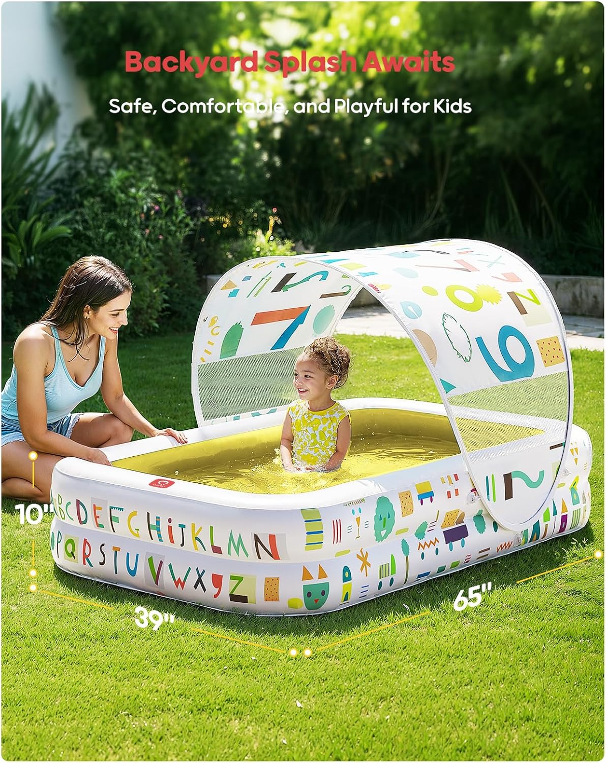 Kiddie Pool with Canopy - QPAU
