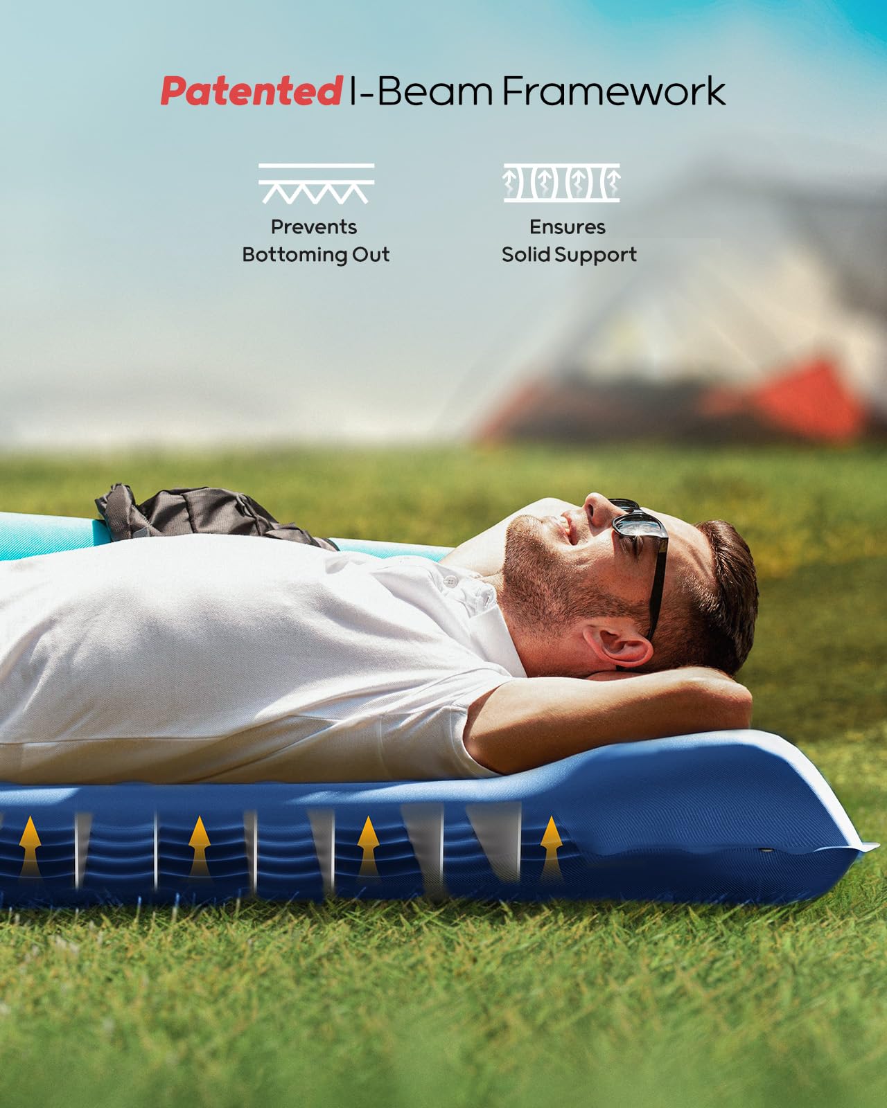 QPAU Camping Sleeping Pad | 2 Person Camping Mat - QPAU