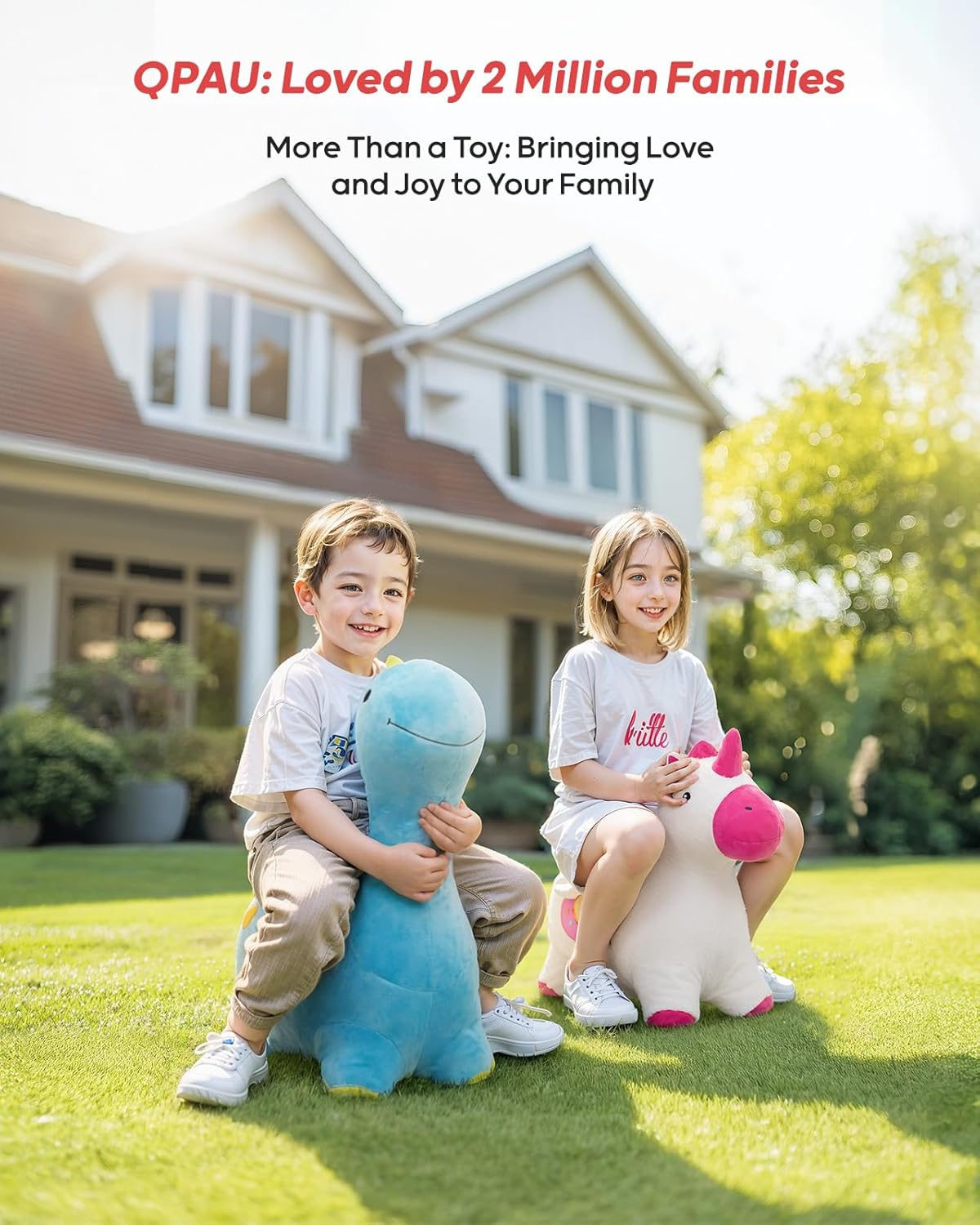 QPAU Inflatable Unicorn Bouncy Horse - QPAU