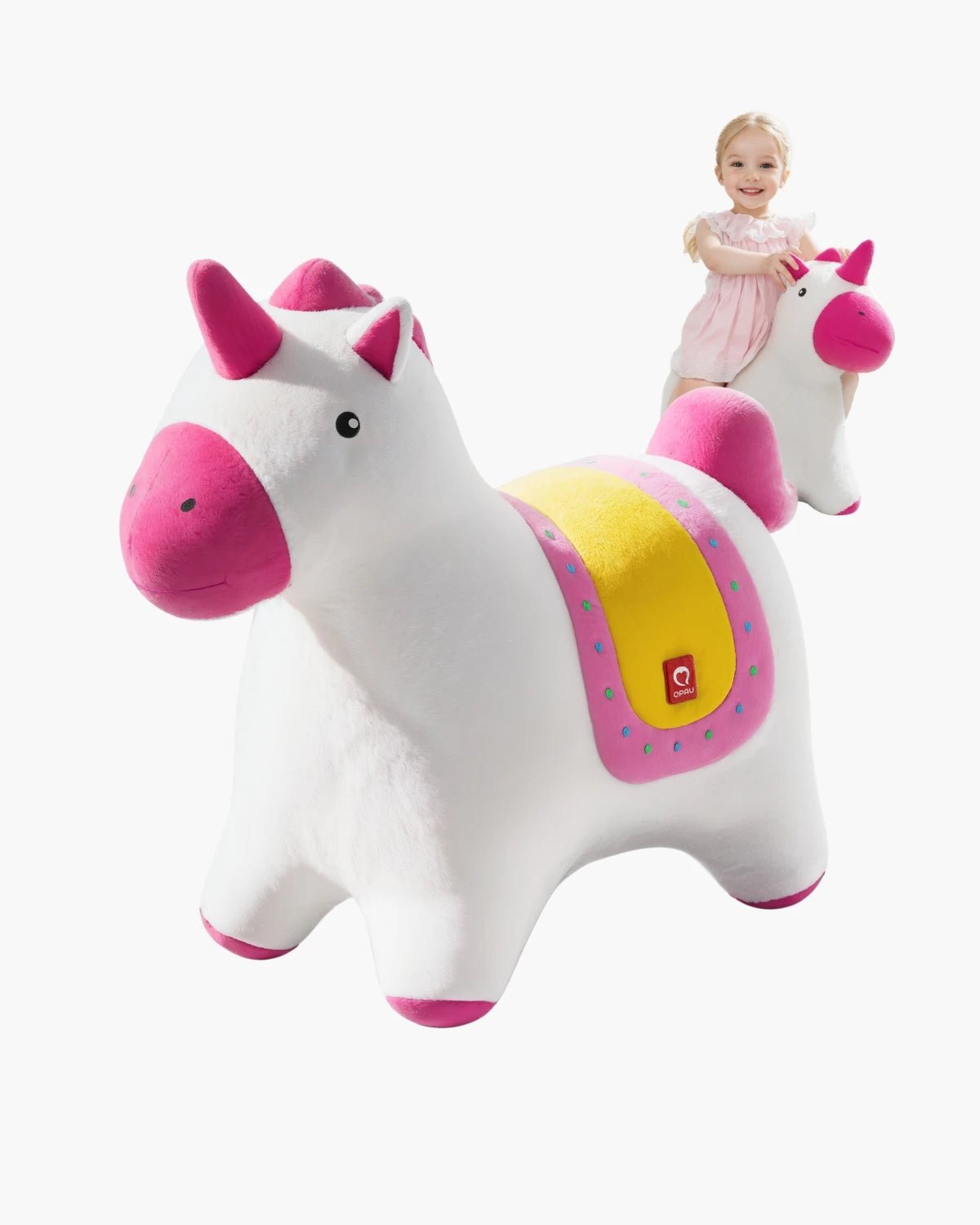 QPAU Inflatable Unicorn Bouncy Horse - Main Image