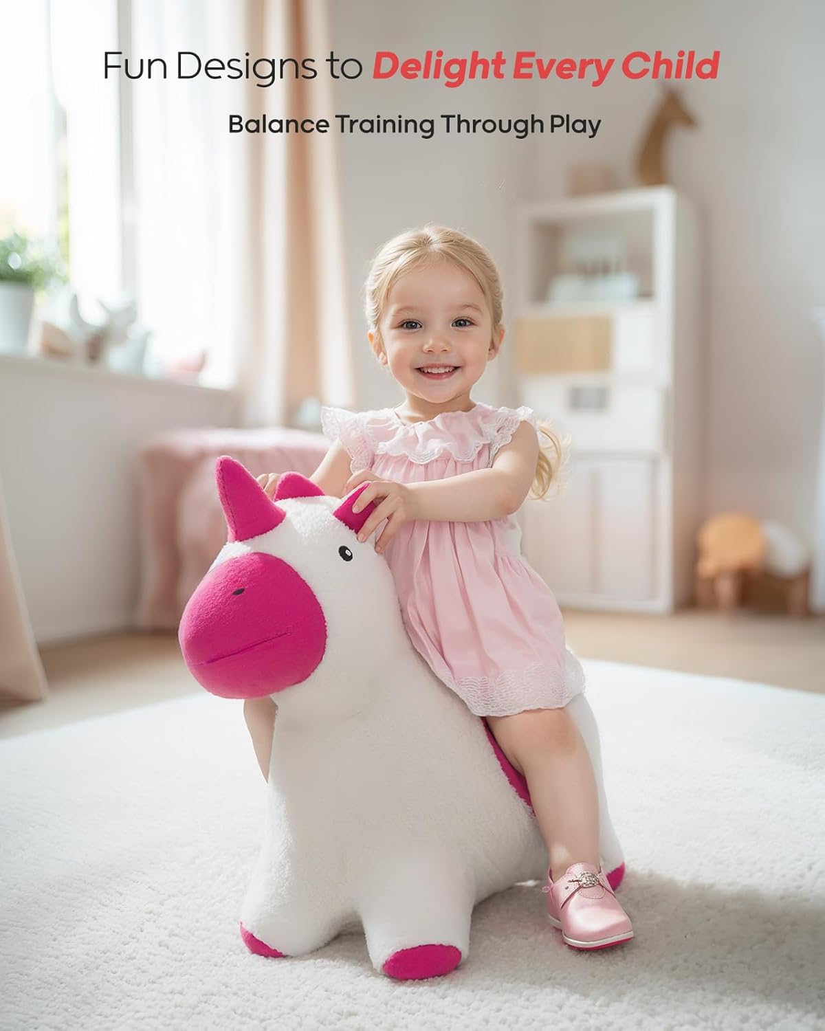 QPAU Inflatable Unicorn Bouncy Horse - QPAU