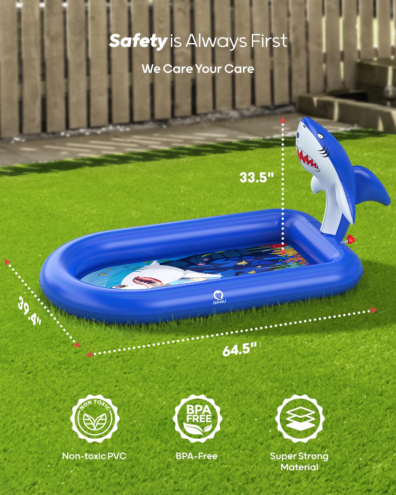 QPAU Splash Pads for Toddlers 1 - 3 - QPAU