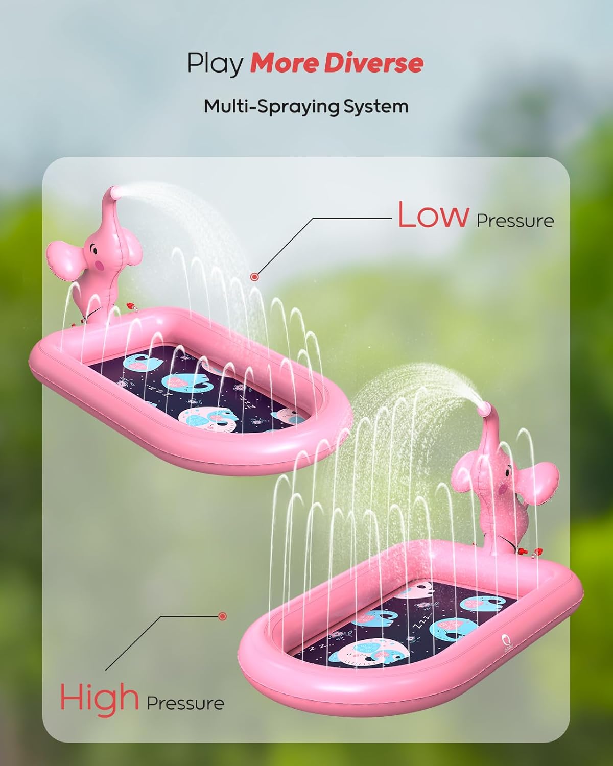 QPAU Splash Pads for Toddlers 1 - 3 - QPAU