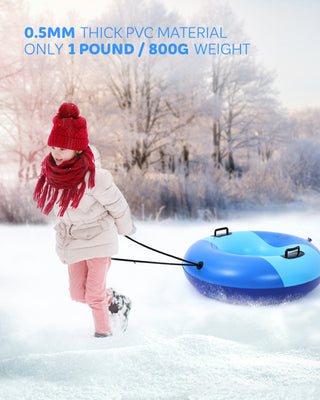 35" Inflatable Snow Tube for Toddlers & Kids - Blue - QPAUSTORE