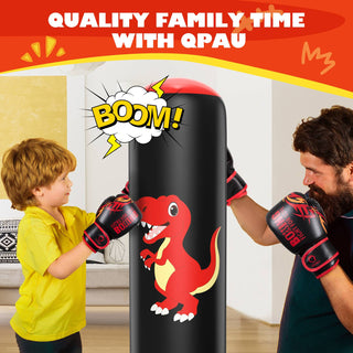 QPAU 48 Inch Stable Inflatable Boxing Bag