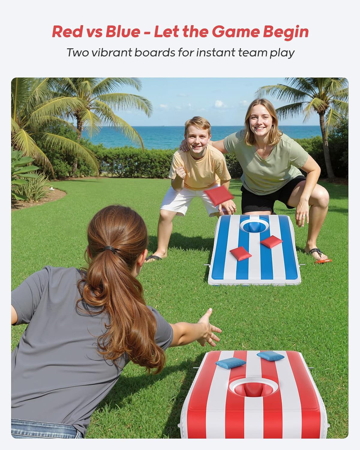 Inflatable Cornhole Board Set
