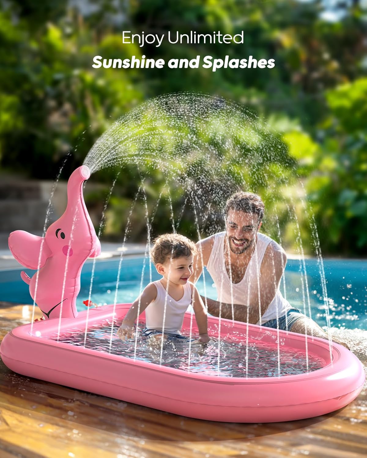 QPAU Splash Pads for Toddlers 1-3