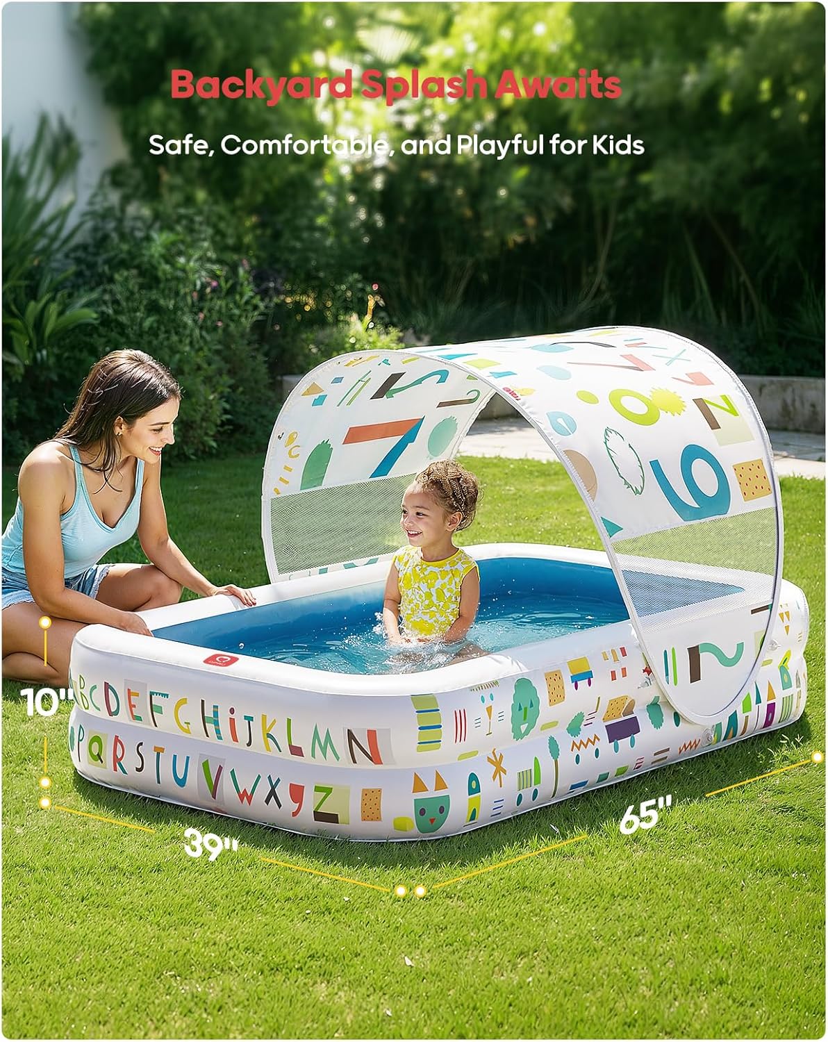 Kiddie Pool with Canopy
