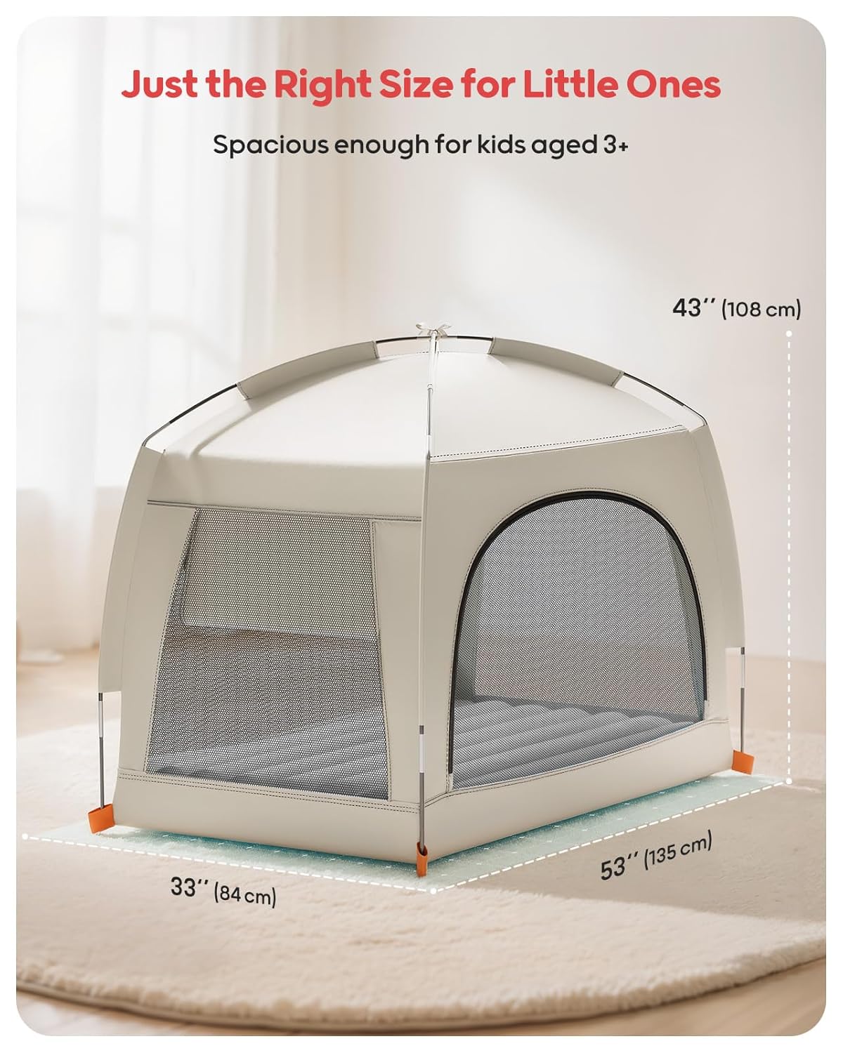 Inflatable Toddler Travel Bed with Tent