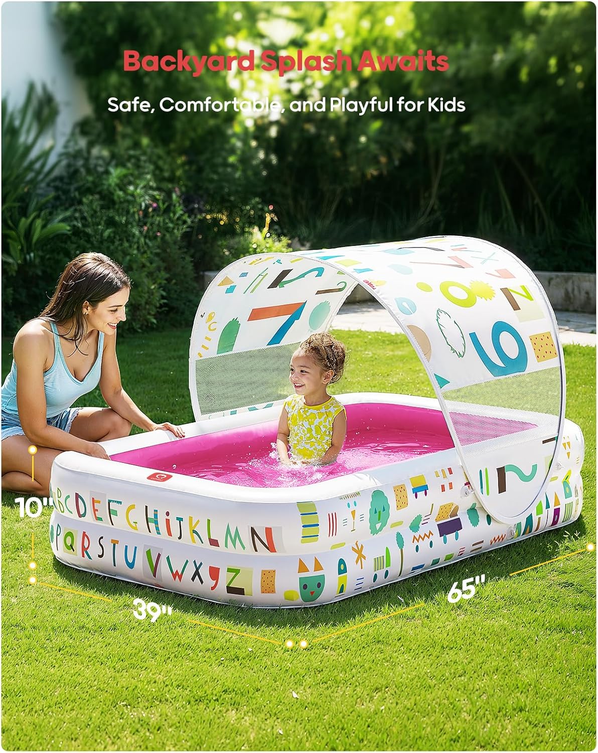 Kiddie Pool with Canopy