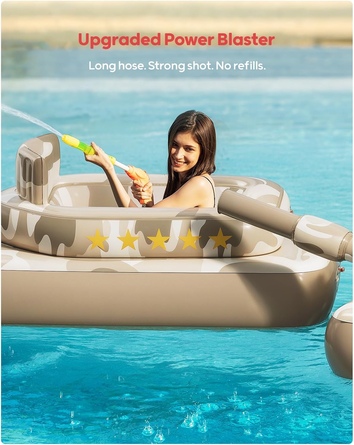 Inflatable Tank Pool Float