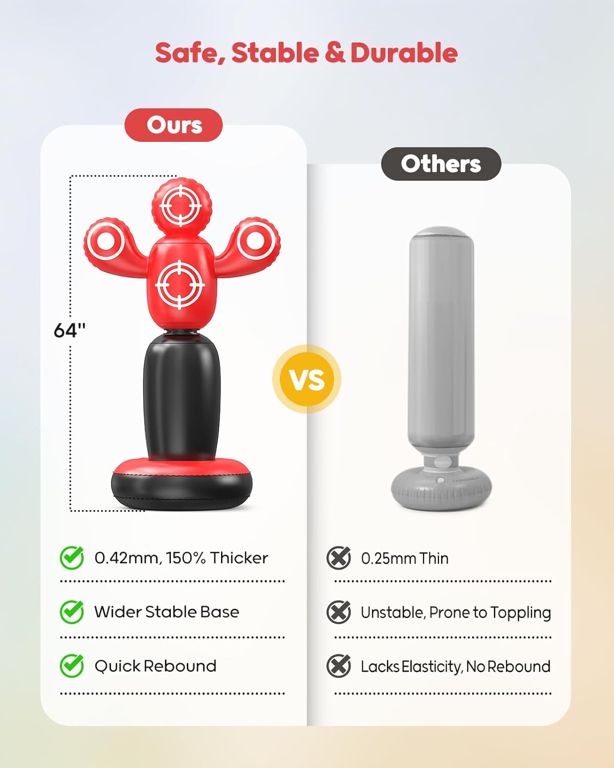 360° Rotatable Kids Punching Bag