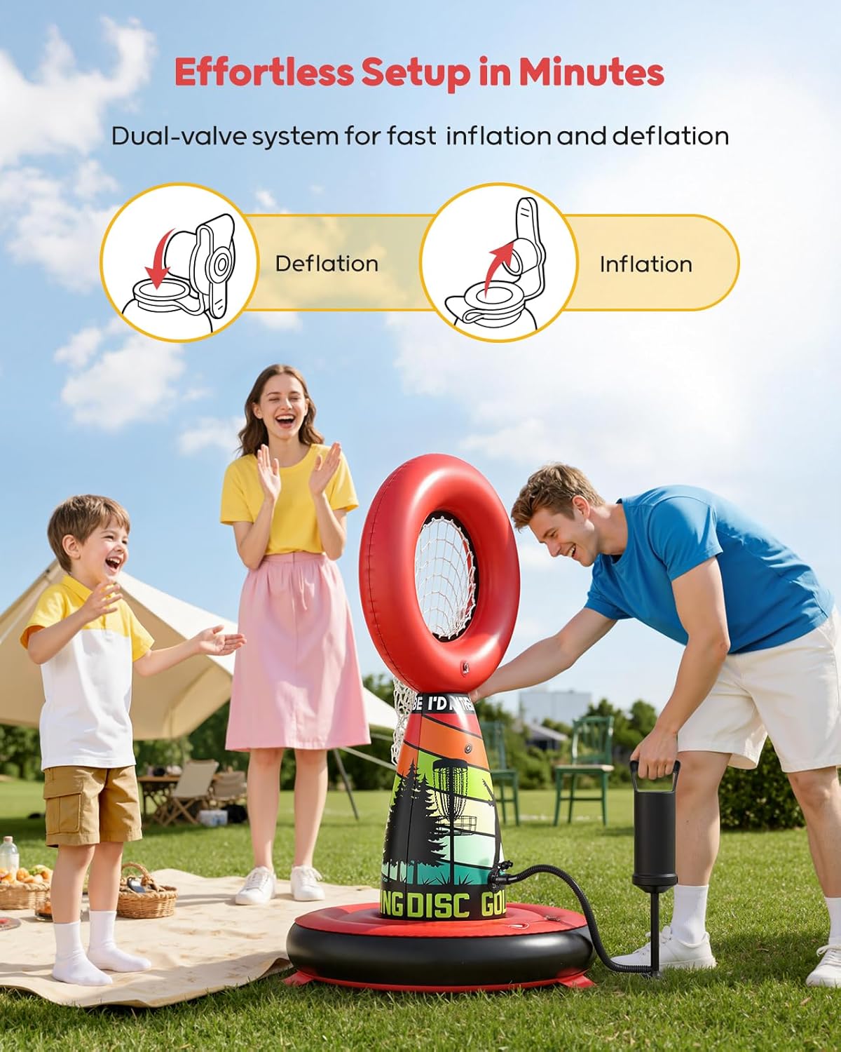 Kids Disc Golf Toss Game
