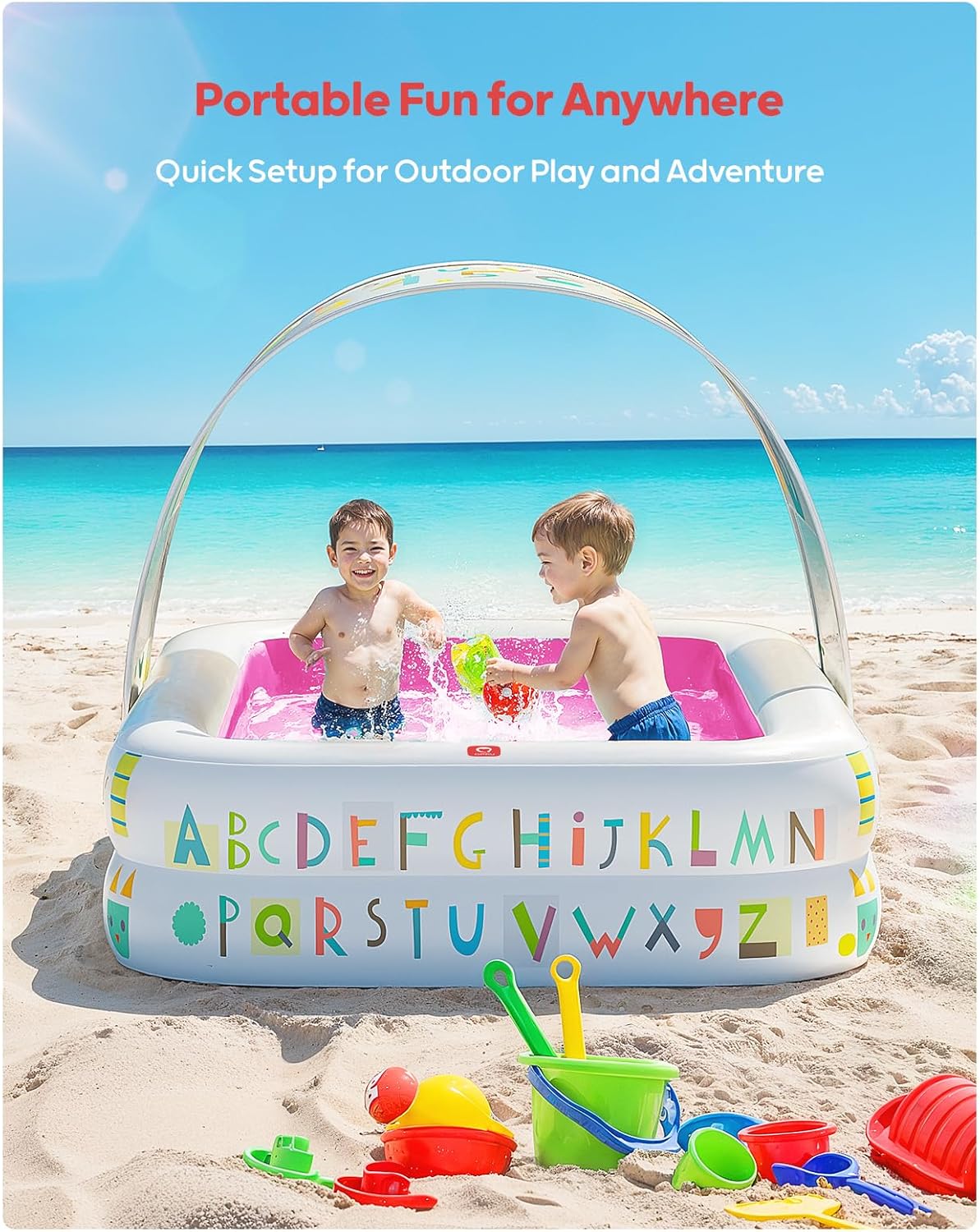 Kiddie Pool with Canopy