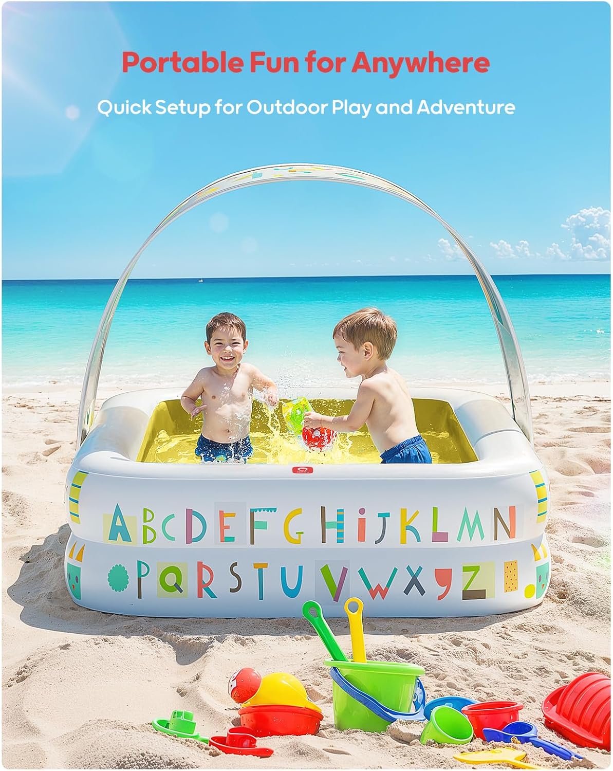 Kiddie Pool with Canopy