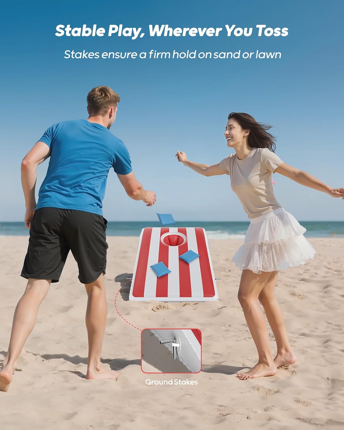 Inflatable Cornhole Board Set