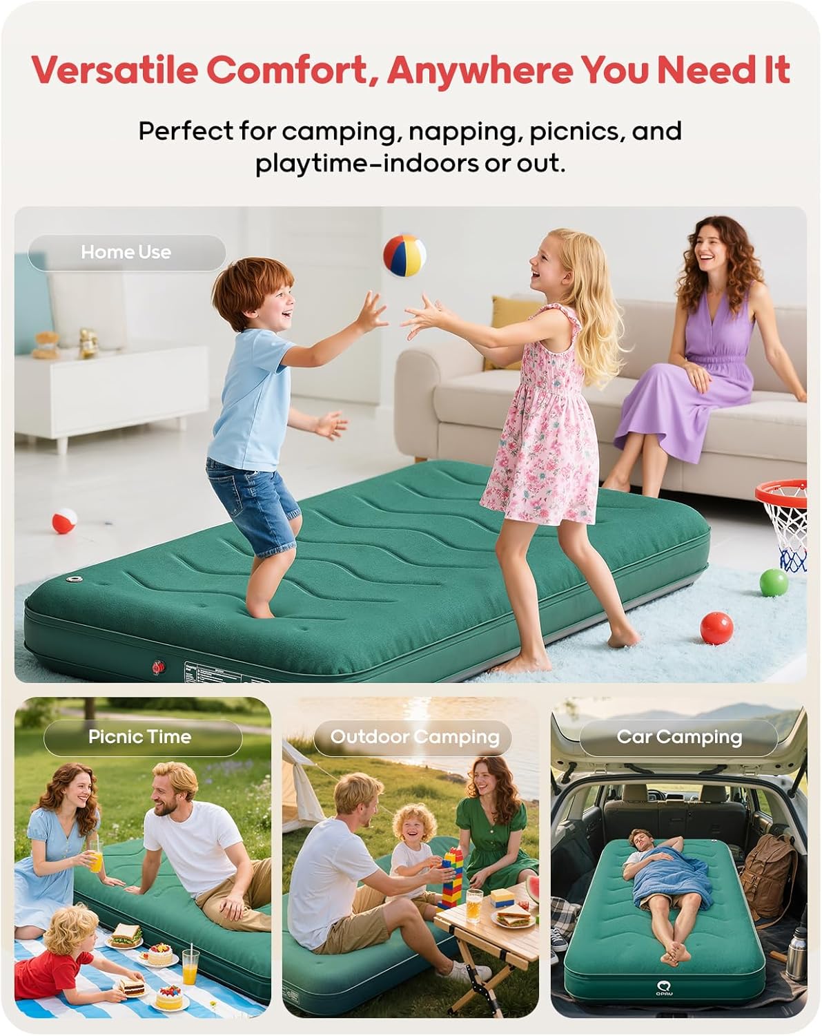 Single Air Mattress Camping Pad