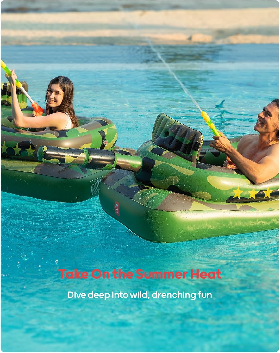 Inflatable Tank Pool Float