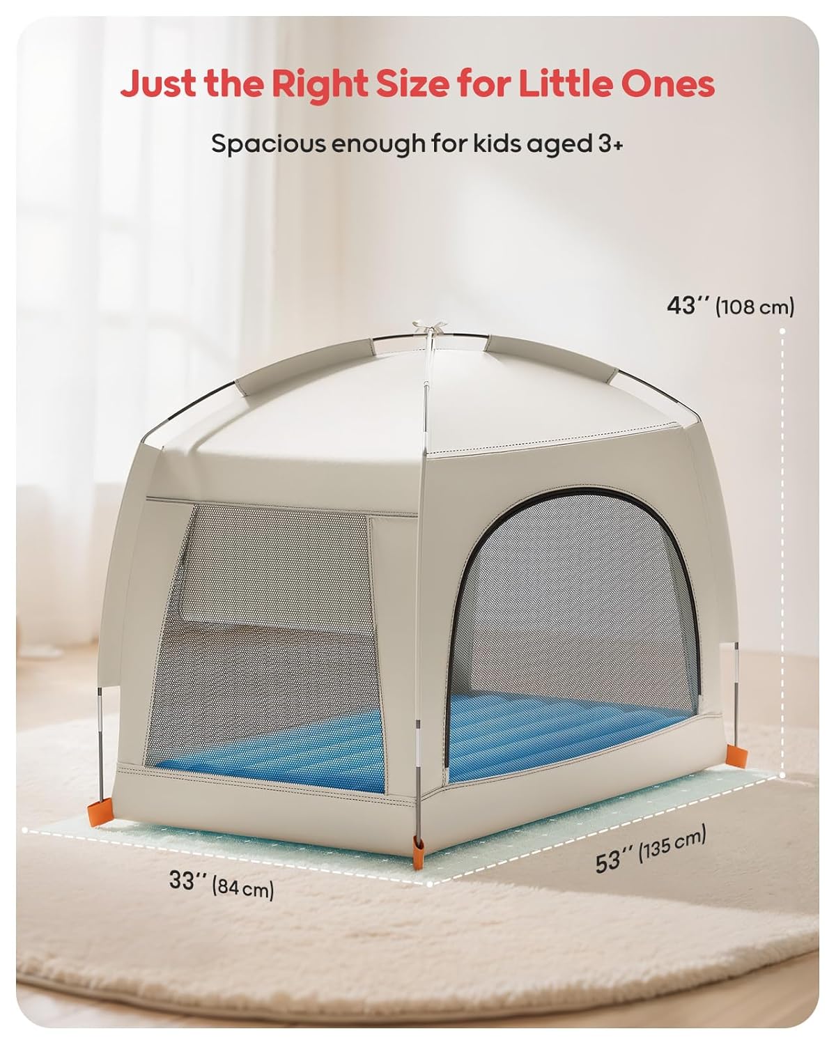 Inflatable Toddler Travel Bed with Tent