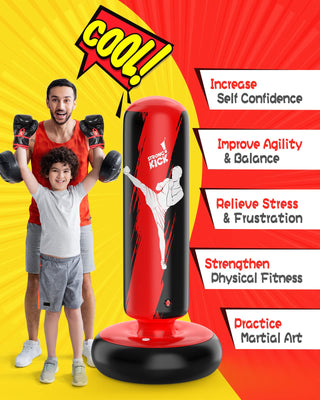 QPAU Punching Bag for Kids