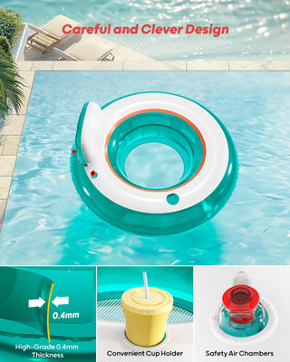 QPAU Inflatable Pool Floats | Summer Water Play Party