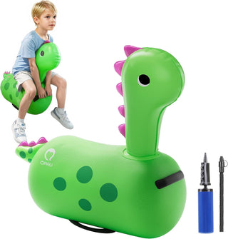 QPAU Dinosaur Bouncy Horse - Super Bouncy Ride-On Toy for Toddlers