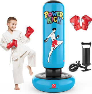 QPAU Larger Stable Punching Bag for Kids