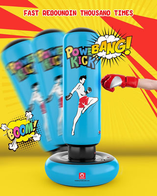 QPAU Larger Stable Punching Bag for Kids