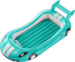 QPAU Inflatable Toddler Travel Bed with Racing Car Design