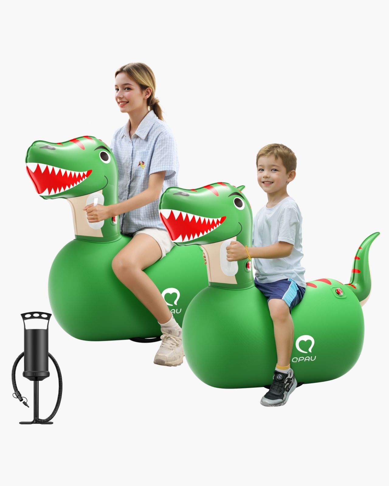 Giant Inflatable Dinosaur Bouncy Toy - Dual Hoppers - QPAU