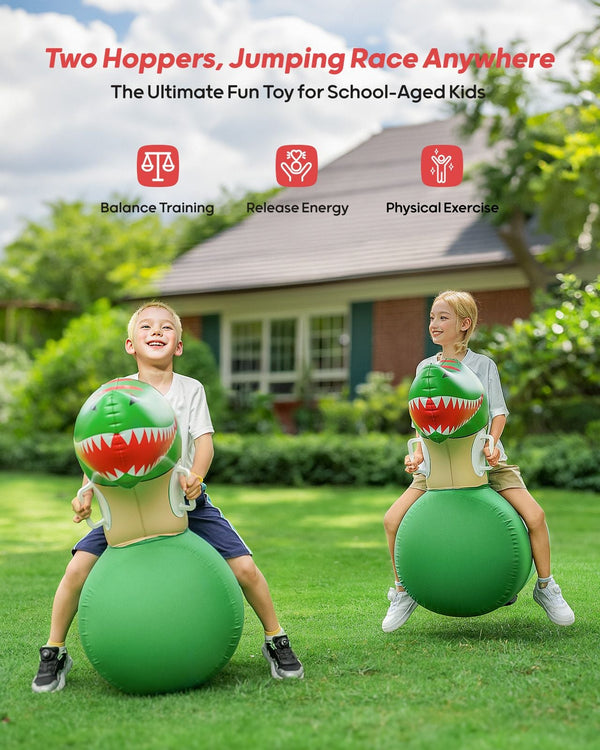 Giant Inflatable Dinosaur Bouncy Toy - Dual Hoppers