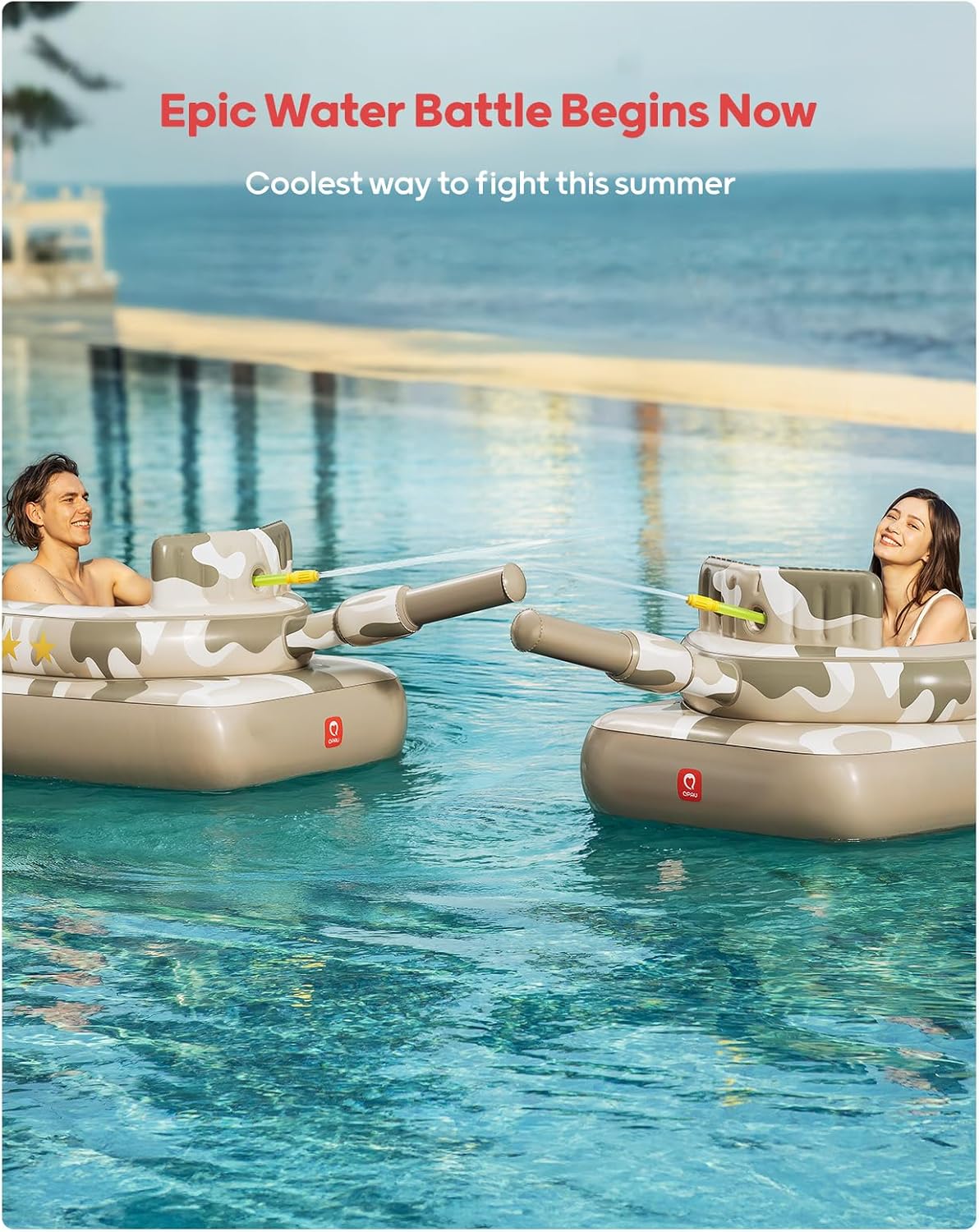 Inflatable Tank Pool Float - QPAU
