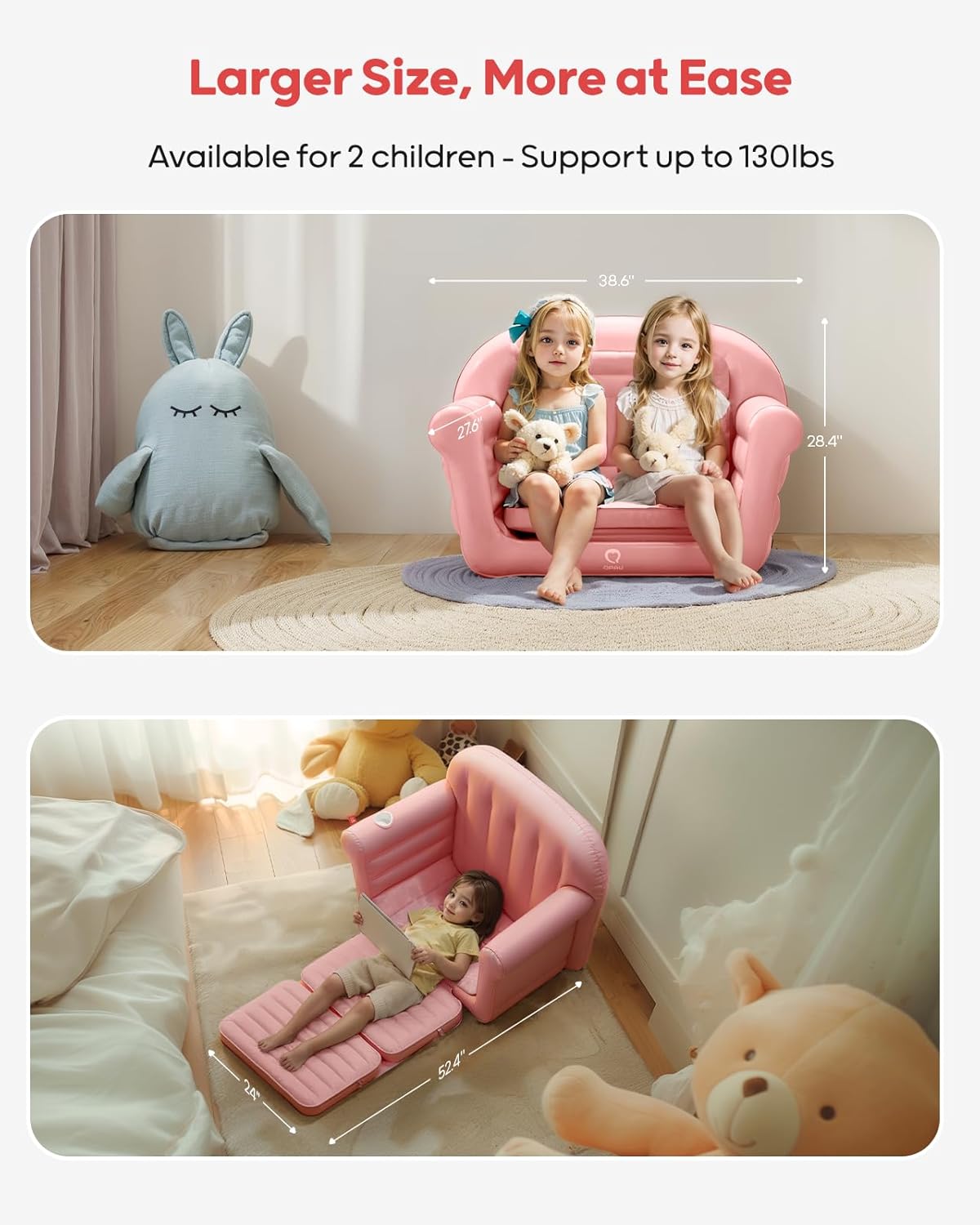 Inflatable Toddler Couch - QPAU