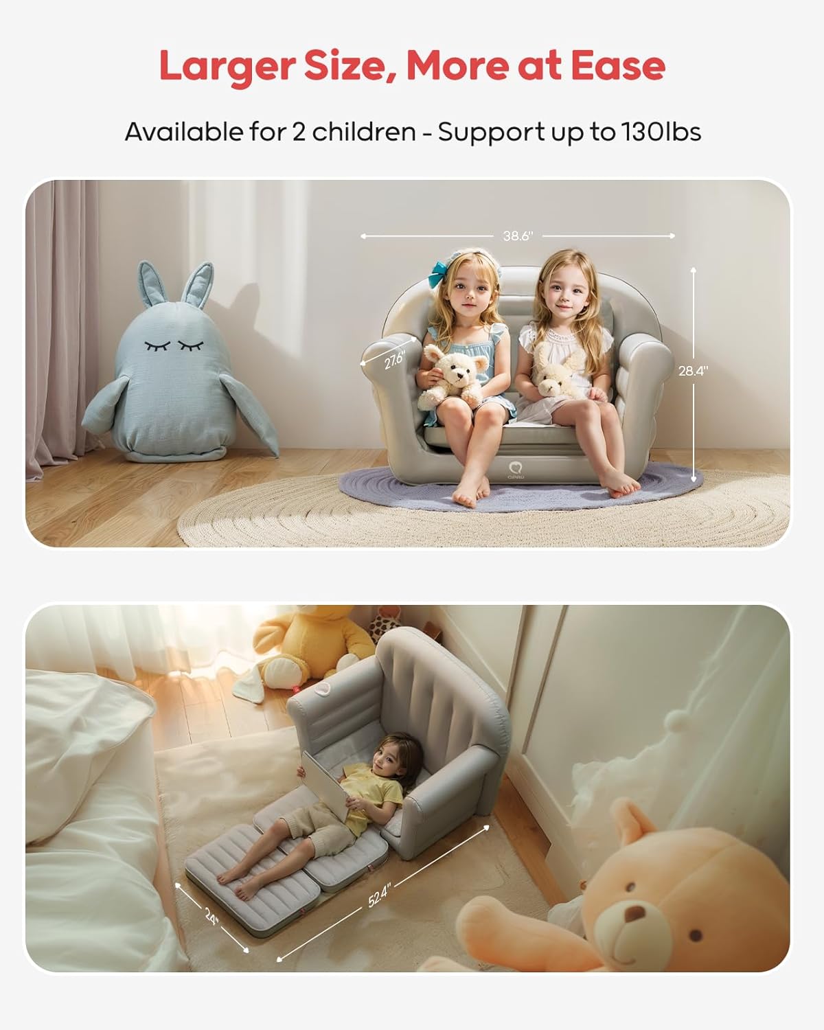 Inflatable Toddler Couch - QPAU