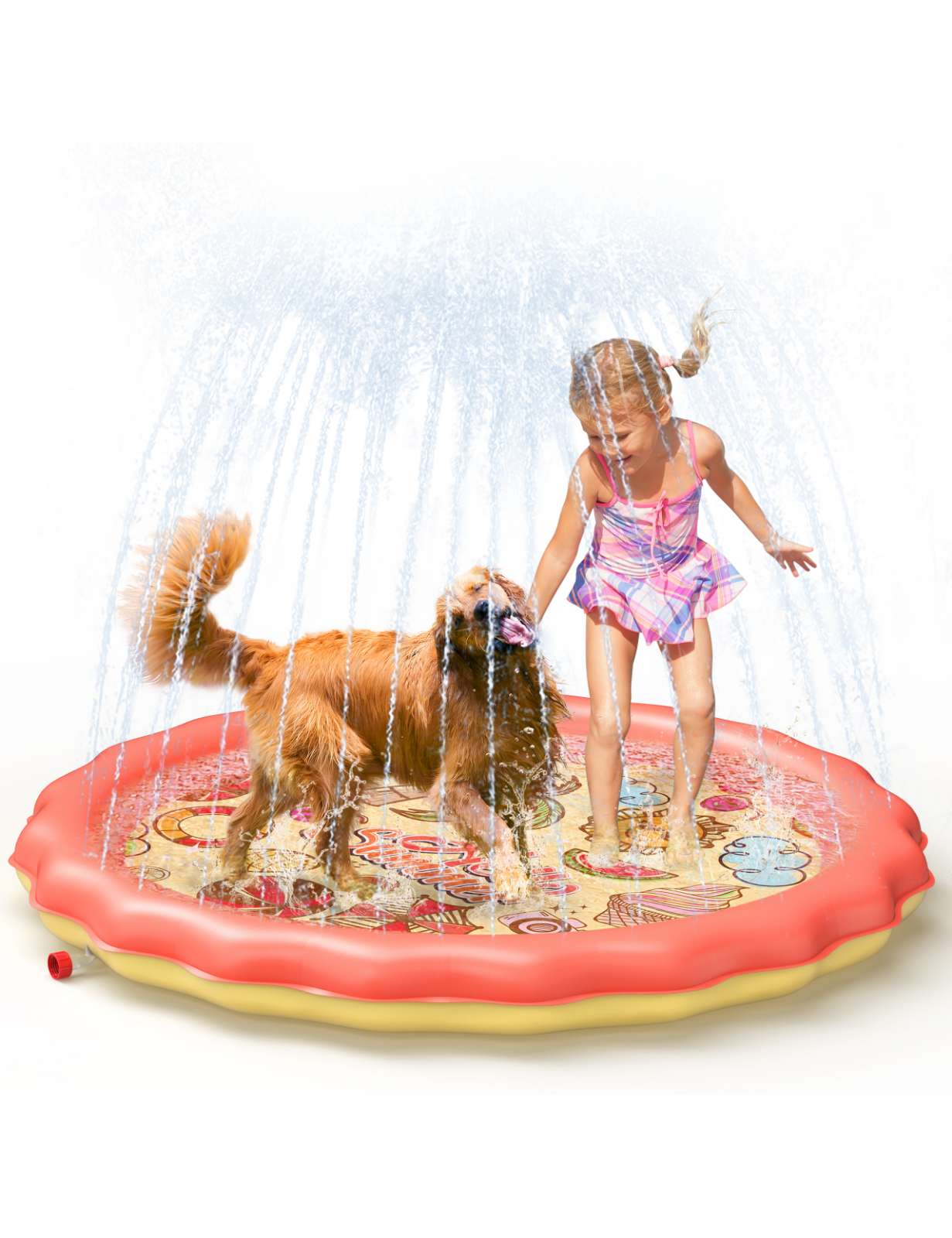 QPAU 67" Splash Pad for Dogs & Kids - QPAU