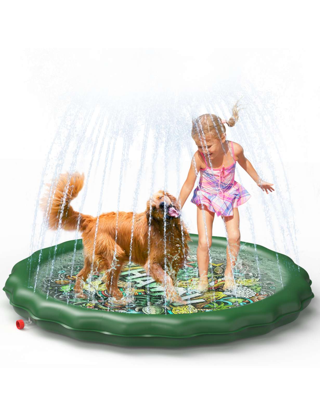 QPAU 67" Splash Pad for Dogs & Kids - QPAU