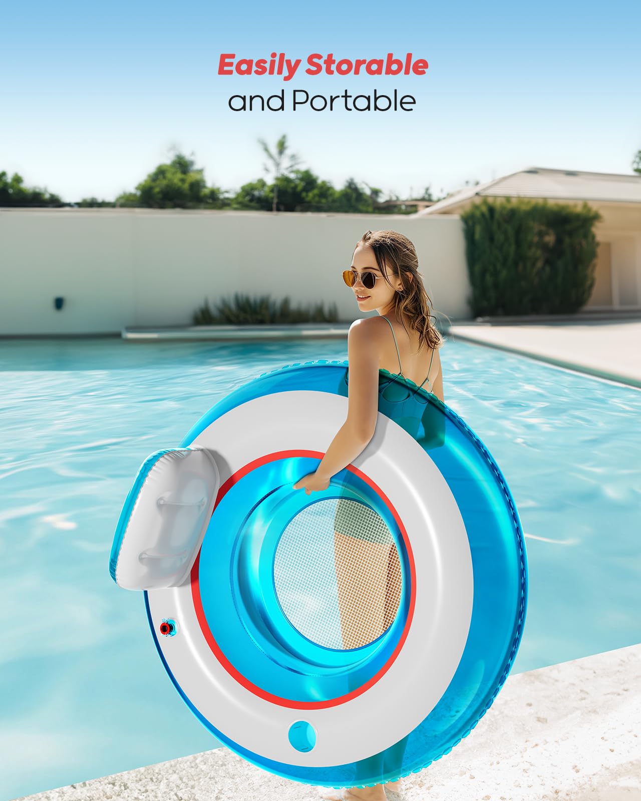 QPAU Inflatable Pool Floats | Summer Water Play Party - QPAU