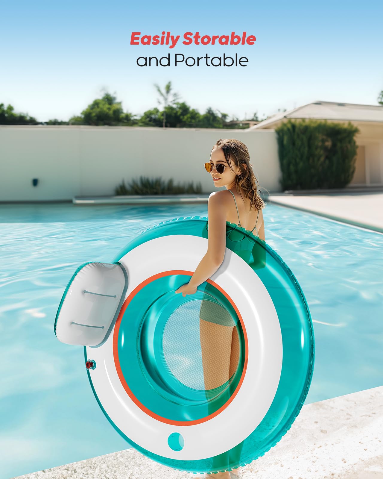 QPAU Inflatable Pool Floats | Summer Water Play Party - QPAU