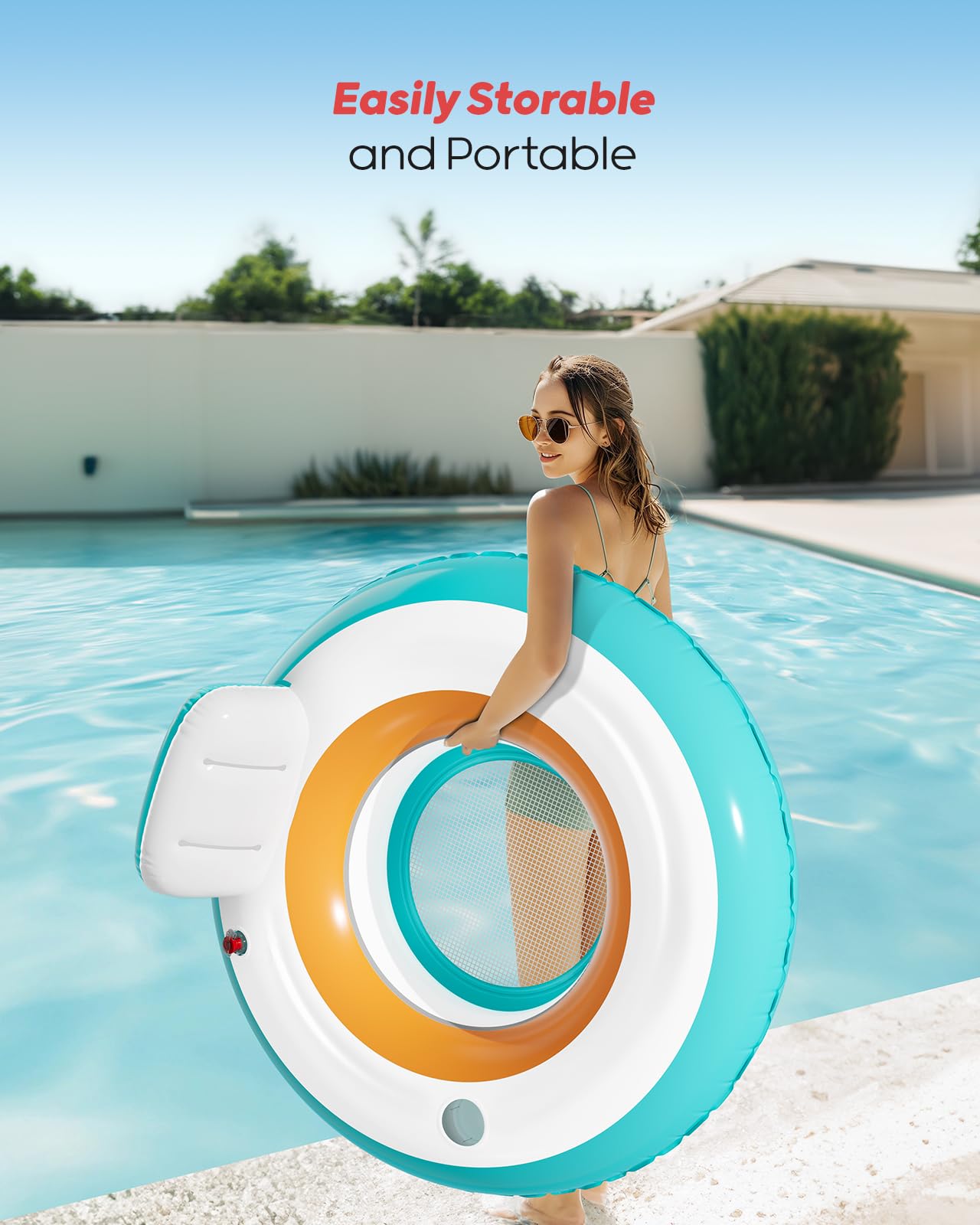 QPAU Inflatable Pool Floats | Summer Water Play Party - QPAU