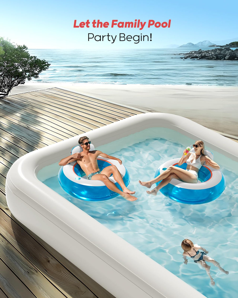 Inflatable Pool Floats for Summer Water Play